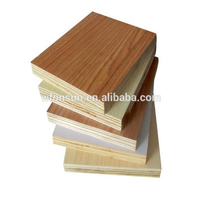 Furniture grade 18mm double sided wood grain color melamine laminated plywood