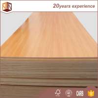 laminated veneer MDF/ melamine coated MDF / plain MDF board for furniture